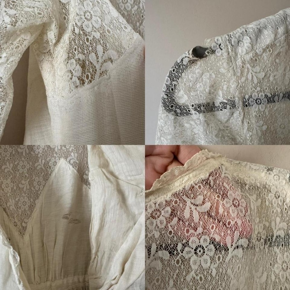 Edwardian Lace Lawn Dress - White XS - AS IS - Picture 6 of 8